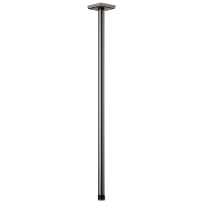 Essential Shower Series 24" Ceiling Mount Shower Arm And Square Flange - Brilliance® Luxe Steel®