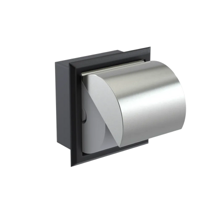 Rubinet RECESSED TOILET PAPER HOLDER Matt Black