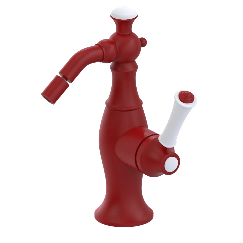 Rubinet Single Control Bidet Fitting (less drain) Maroon