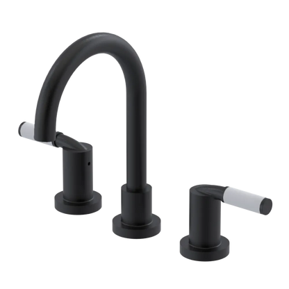 Rubinet Widespread Lav set (less drain) Matt Black