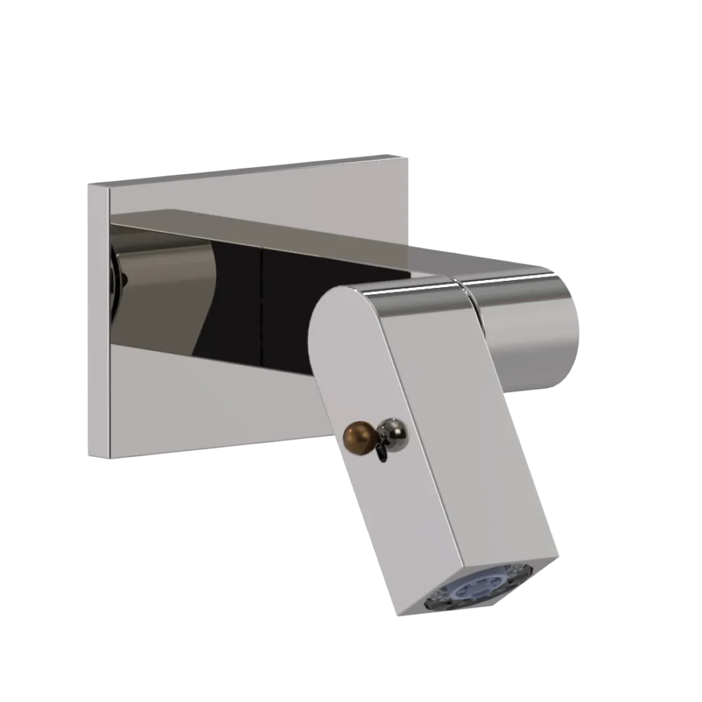 Rubinet Wall Mount Bidet & Foot Rinse with Dual Function Spray Polished Nickel