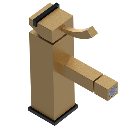 Rubinet Single Control Bidet Fitting (less drain) Satin Gold