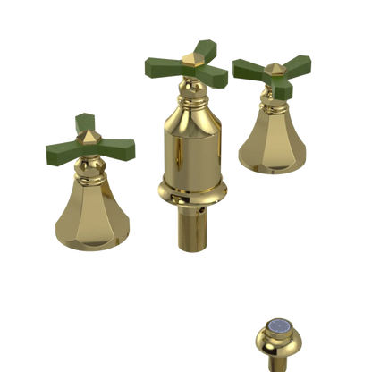 Rubinet Bidet Fitting with Spray, Diverter, and Vacum Breaker (Less Drain) Natural Brass