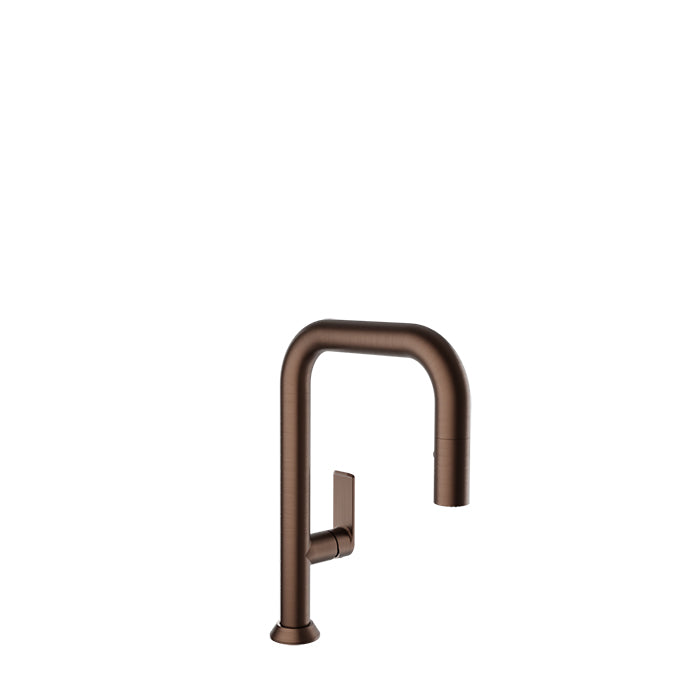 Baril Single-hole bar / prep kitchen faucet with 2-function pull-down spray