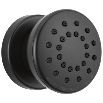Essential Shower Series Touch-Clean Round Body Spray - Matte Black