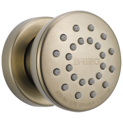 Essential Shower Series Touch-Clean Round Body Spray - Brilliance® Brushed Nickel