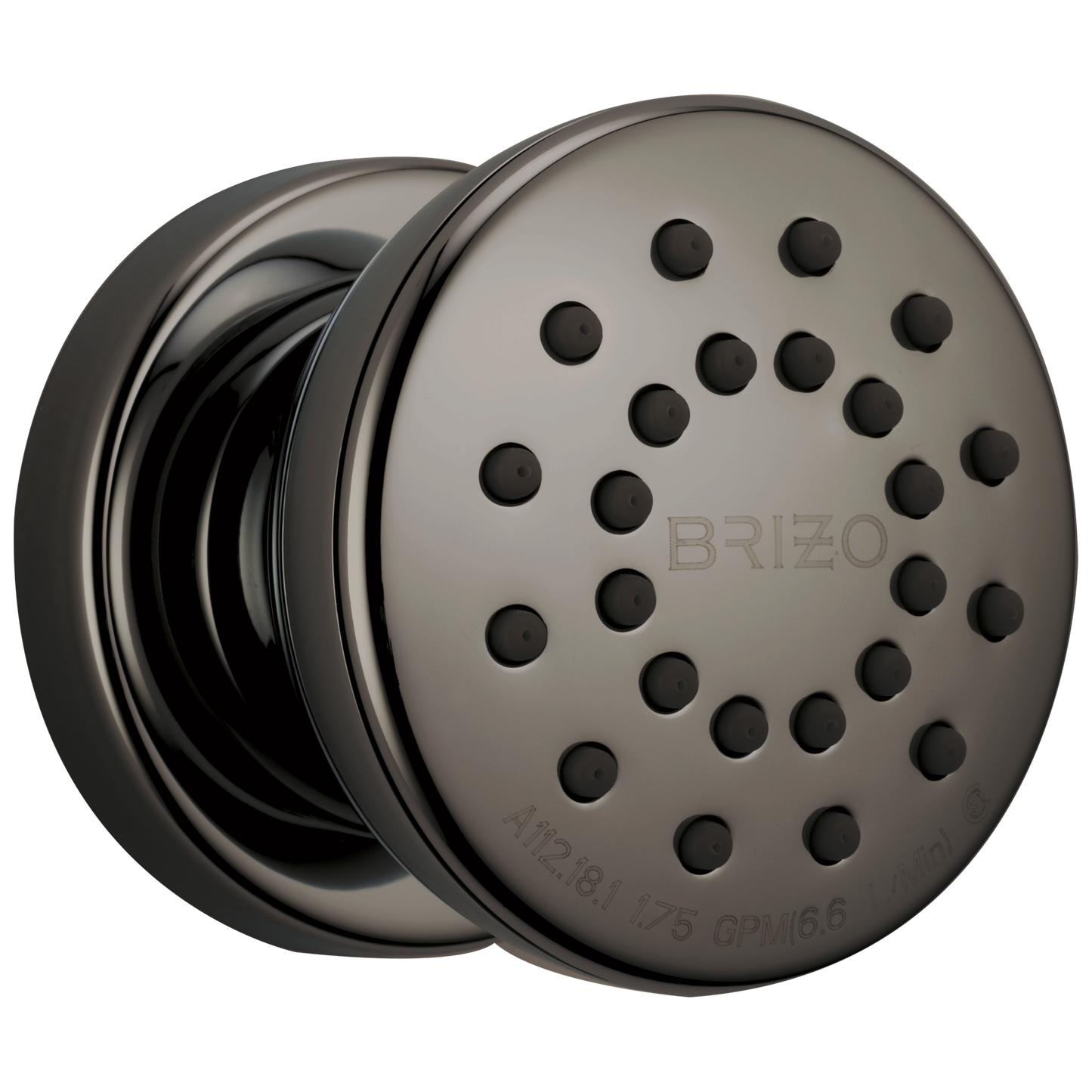 Essential Shower Series Touch-Clean Round Body Spray - Brilliance® Black Onyx