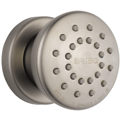 Essential Shower Series Touch-Clean Round Body Spray - Brilliance® Luxe Nickel®
