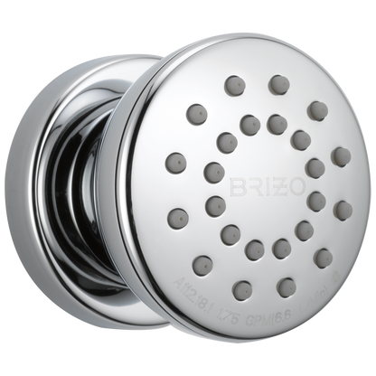 Essential Shower Series Touch-Clean Round Body Spray - Polished Chrome