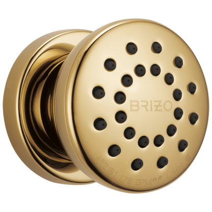 Essential Shower Series Touch-Clean Round Body Spray - Brilliance® Polished Gold