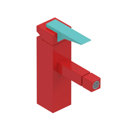 Rubinet Single Control Bidet Fitting (less drain) Red