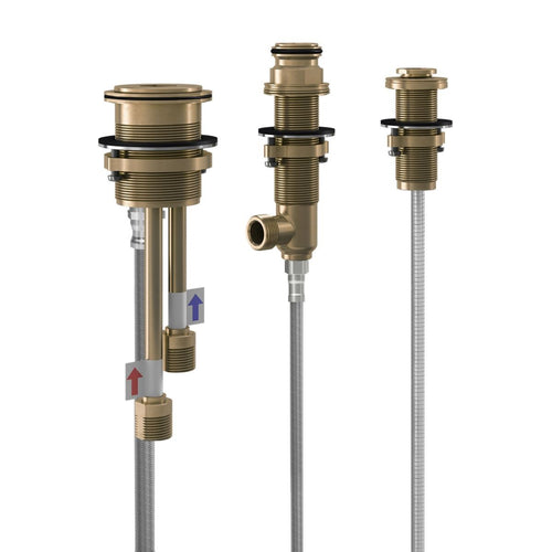 KALIA 3-piece deckmount tub filler with handshower rough-in installation