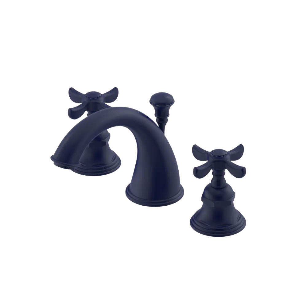 Rubinet Widespread Lav. Set. (less drain) Midnight Blue