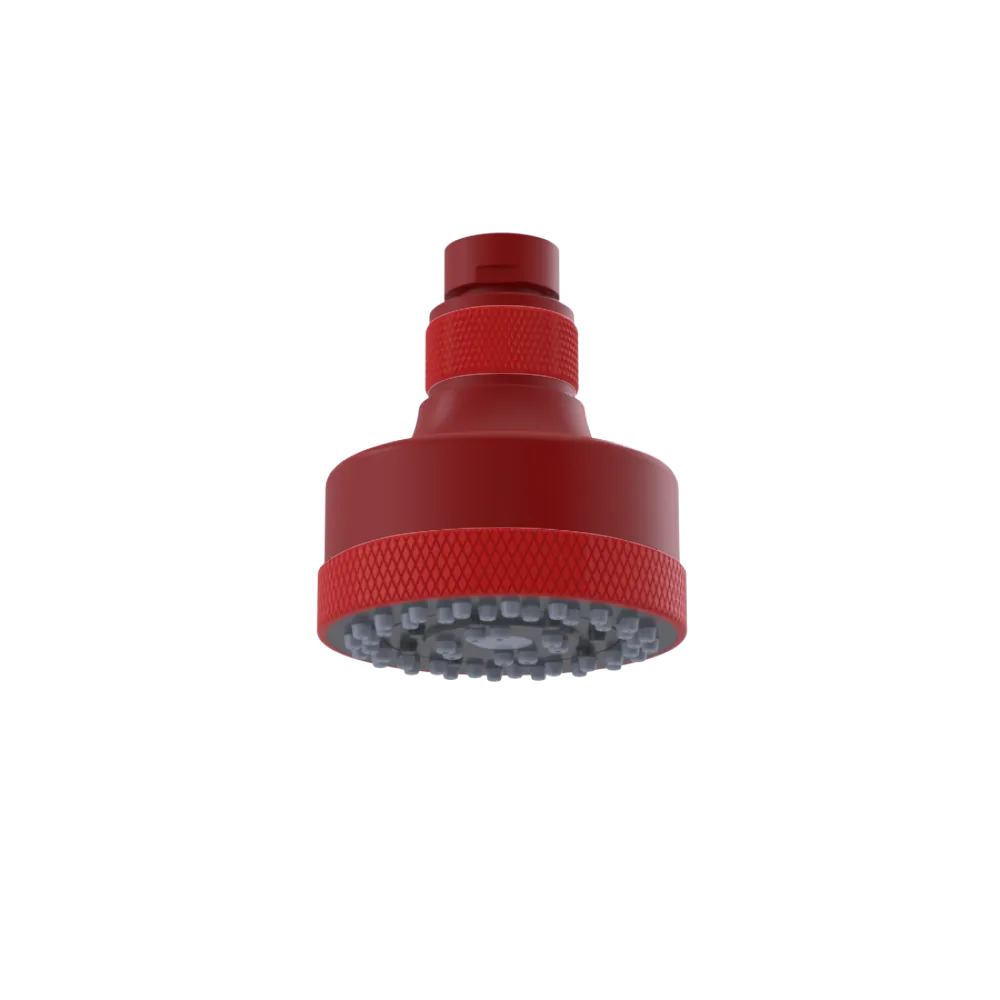 Rubinet 3 FUNCTION SHOWER HEAD Maroon