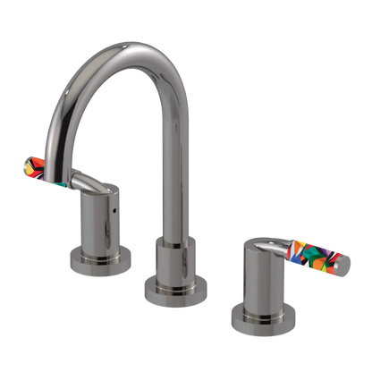 Rubinet Widespread Lav set (less drain) Polished Nickel