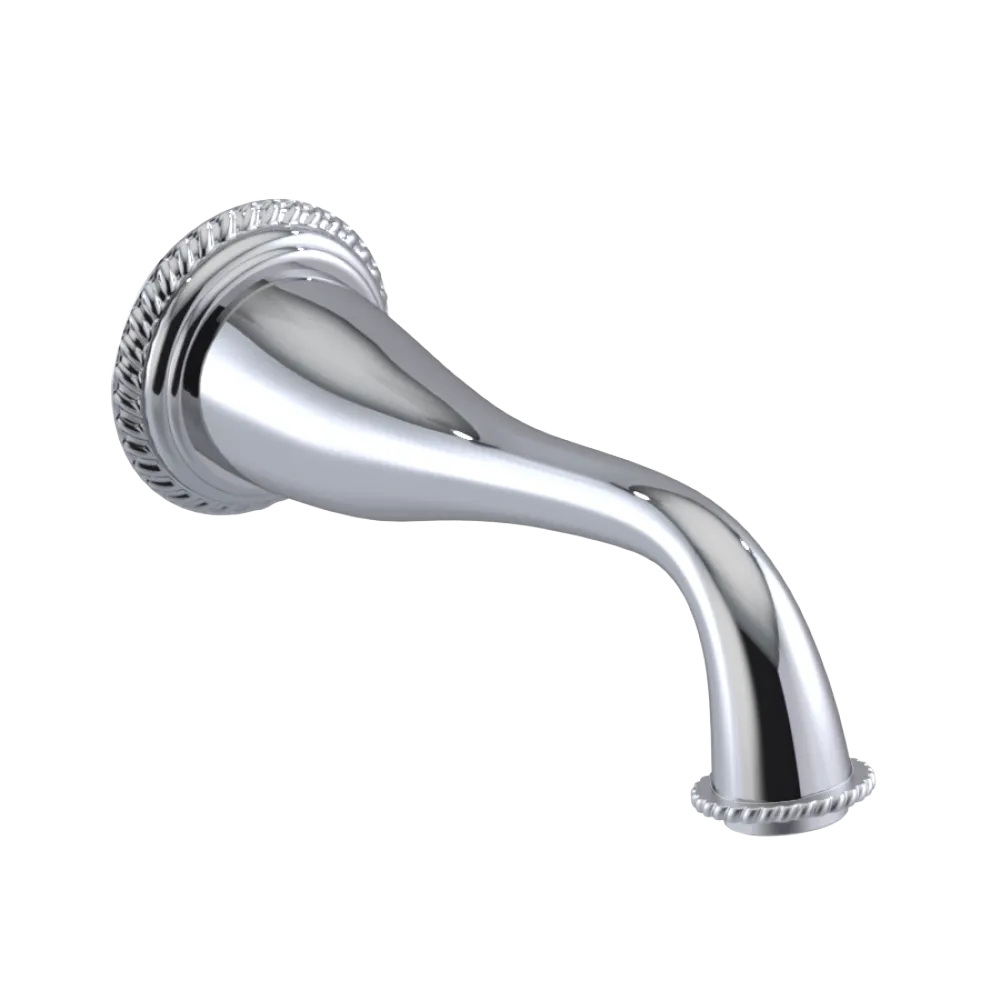 Rubinet Tub Filler Spout Wall Mount Chrome