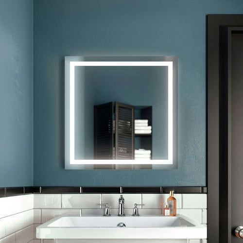 Kalia Effect - 30 x 30-Inch Frameless LED Bathroom Mirror