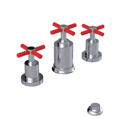 Rubinet Bidet Fitting with Spray, Diverter, and Vacuum Breaker (less drain) Chrome