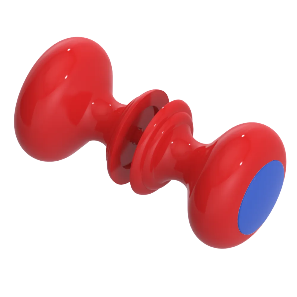 Rubinet Shower Door Knob (set) Red