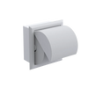 Rubinet RECESSED TOILET PAPER HOLDER White