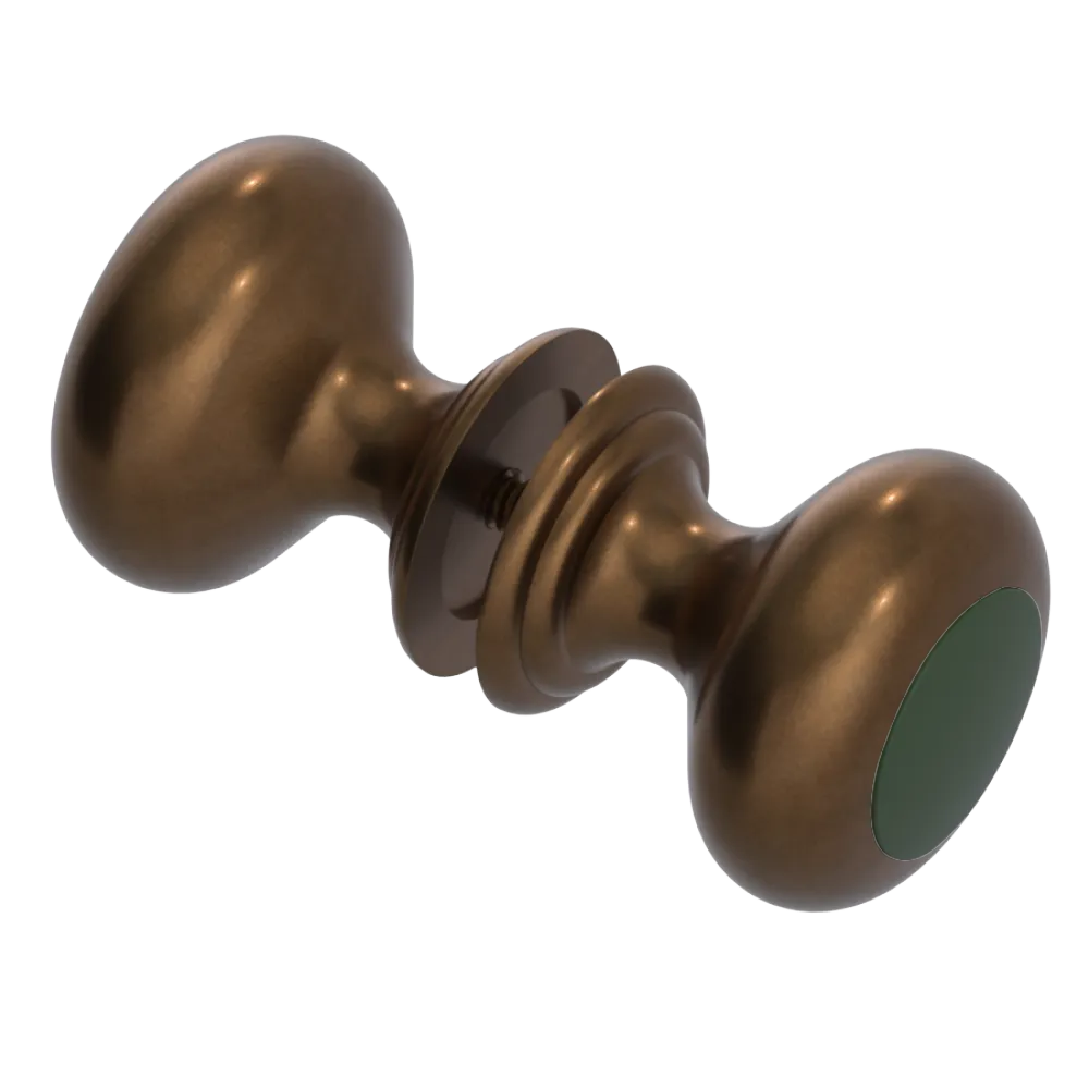 Rubinet Shower Door Knob (set) Tuscan Brass