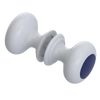 Rubinet Shower Door Knob (set) White