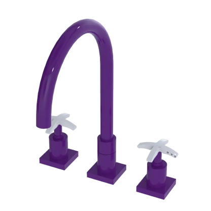Rubinet Widespread Kitchen Set Purple Haze