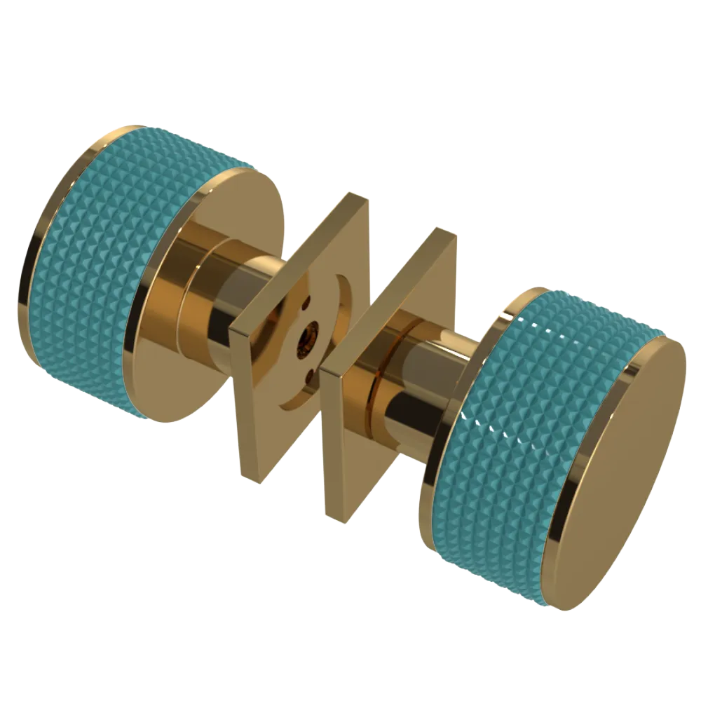 Rubinet Shower Door Knob (set) Gold