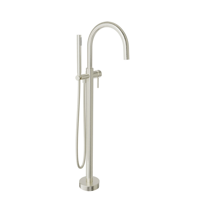 Baril Floor-mounted tub filler with hand shower