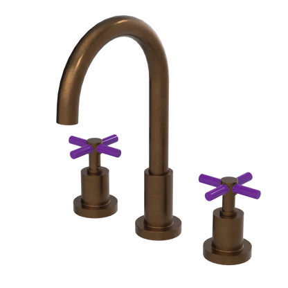 Rubinet Widespread Kitchen Set with LaSalle Spout Tuscan Brass