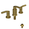 Rubinet Bidet Fitting with Spray, Diverter, and Vacuum Breaker (less drain) Antique Brass Matt