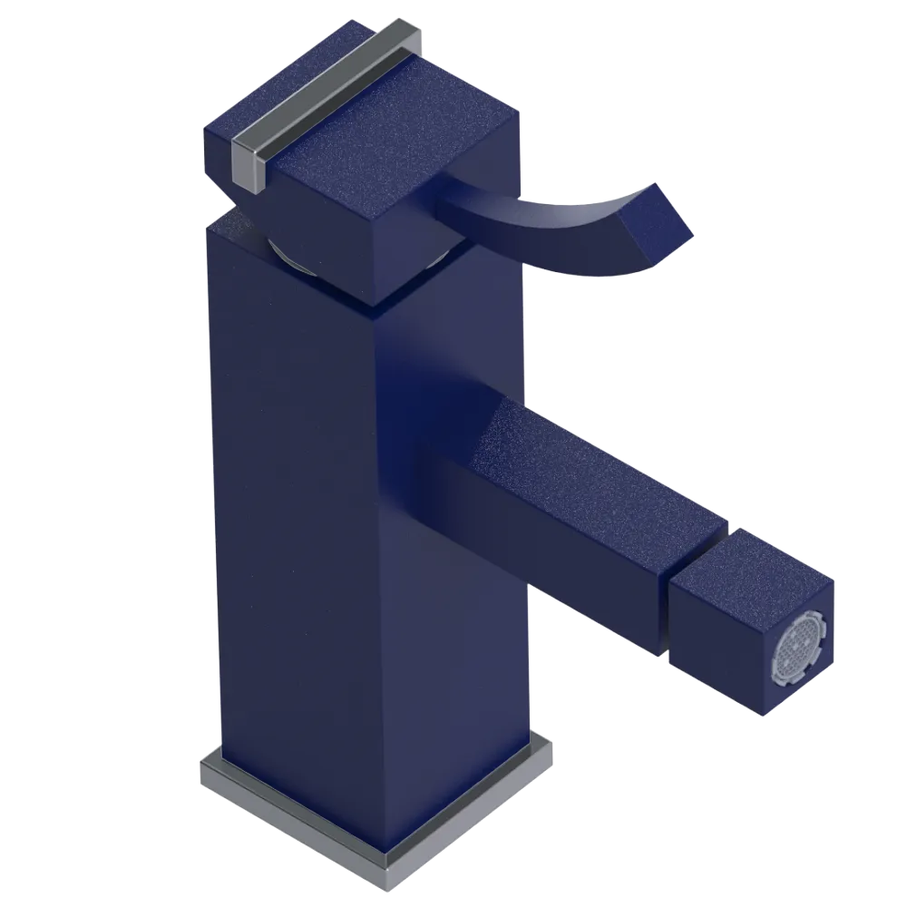 Rubinet Single Control Bidet Fitting (less drain) Midnight Blue