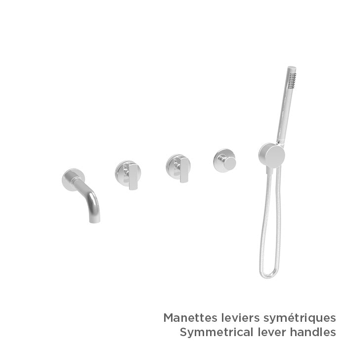 Baril Complete thermostatic shower kit without handle
