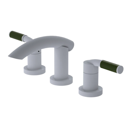 Rubinet Widespread Lav. Set. (less drain) Matt White