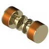 Rubinet Shower Door Knob (set) Natural Brass