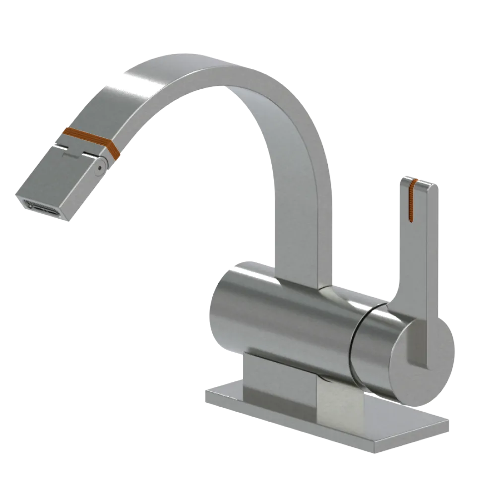 Rubinet Single Control Bidet Fitting (less drain) Satin Nickel