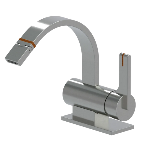 Rubinet Single Control Bidet Fitting (less drain) Satin Nickel