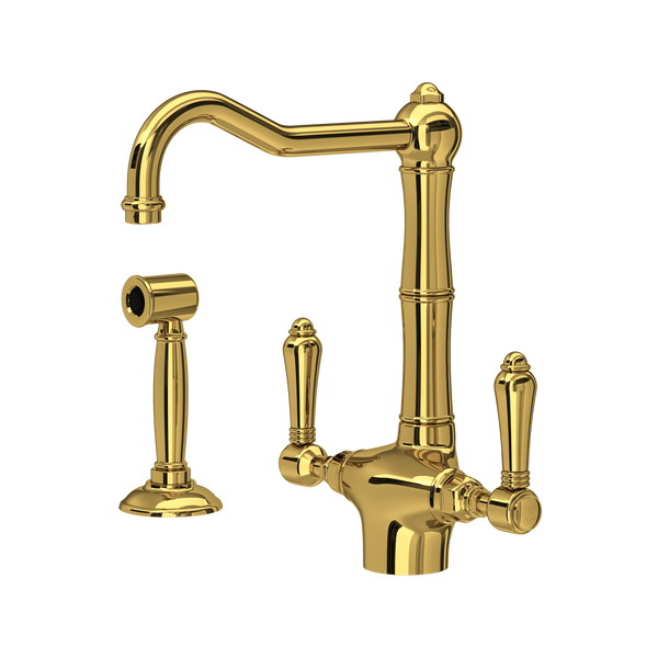 ROHL Acqui Two Handle Kitchen Faucet With Side Spray