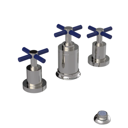 Rubinet Bidet Fitting with Spray, Diverter, and Vacuum Breaker (less drain) Polished Nickel