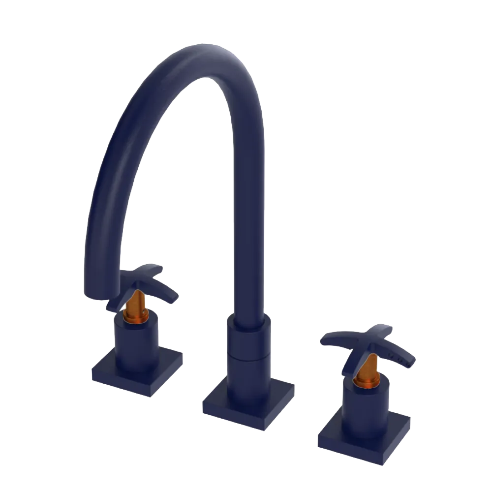 Rubinet Widespread Kitchen Set Midnight Blue