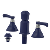 Rubinet Bidet Fitting with Spray, Diverter, and Vacum Breaker (Less Drain) Midnight Blue