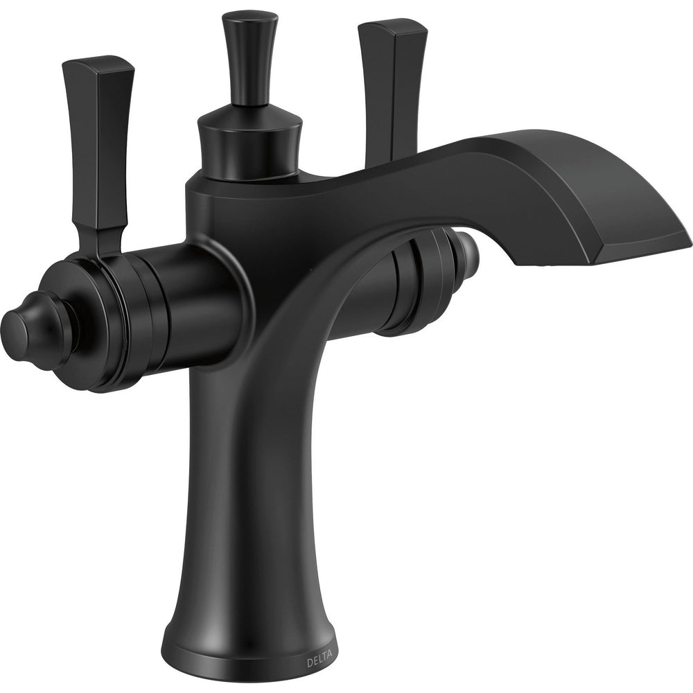 Dorval Single Hole Monoblock Bathroom Faucet - Matte Black