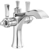 Dorval Single Hole Monoblock Bathroom Faucet - Chrome
