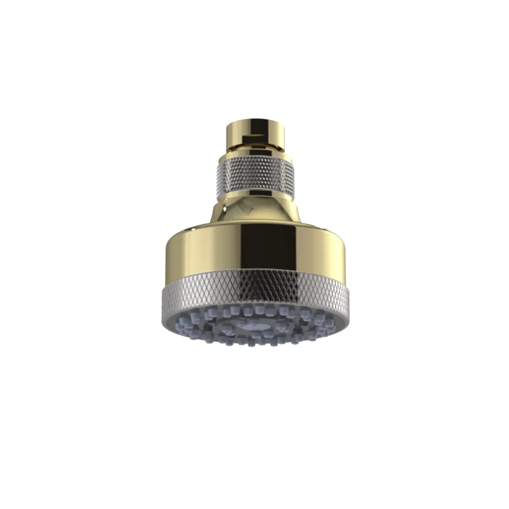 Rubinet 3 FUNCTION SHOWER HEAD Natural Brass