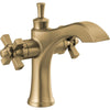Dorval Single Hole Monoblock Bathroom Faucet - Champagne Bronze