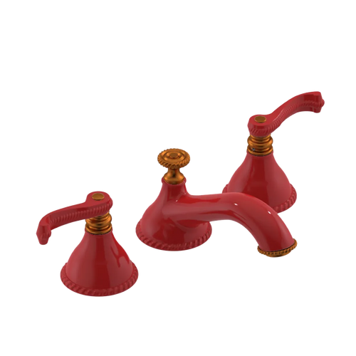 Rubinet Widespread Lav. Set. (less drain) Red