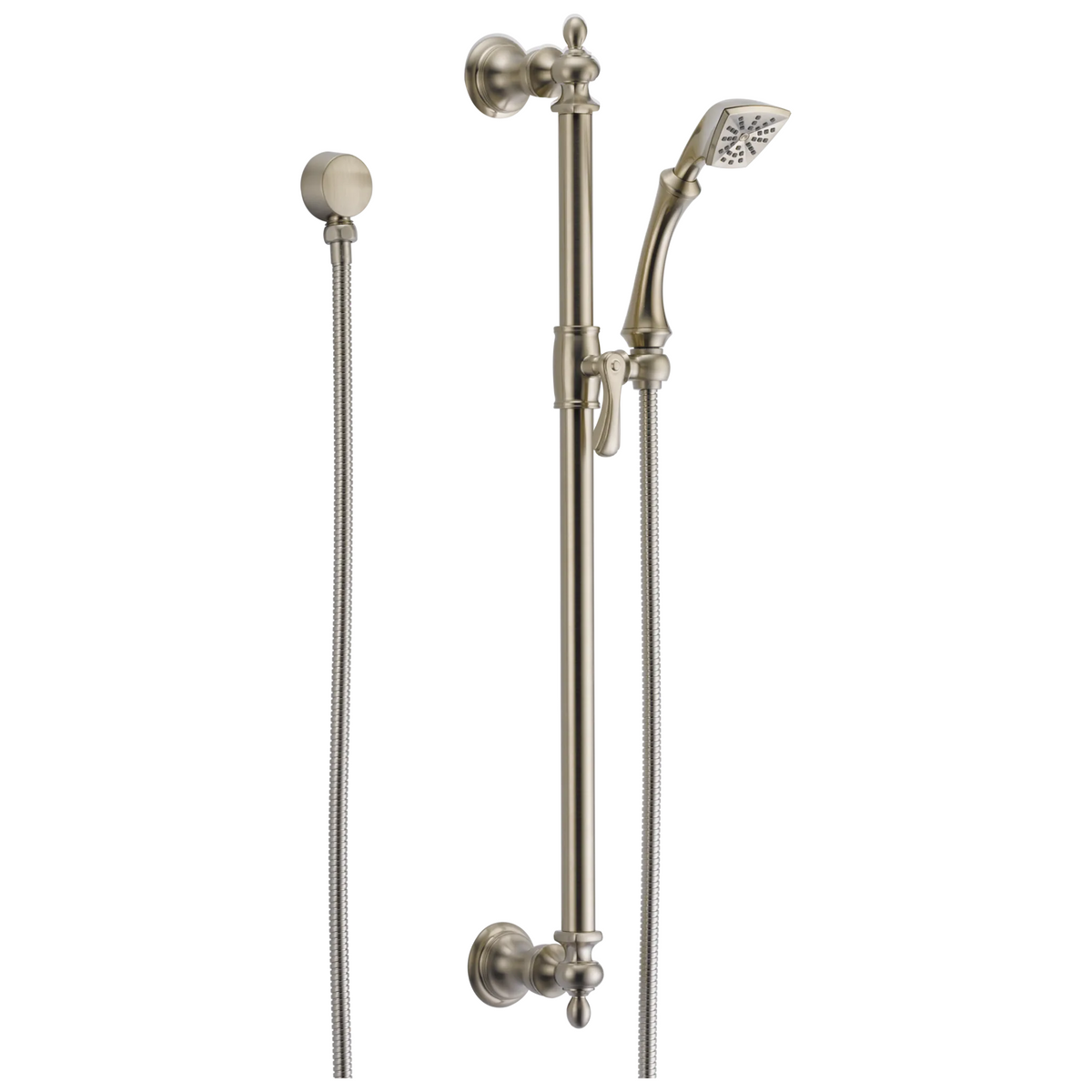 Charlotte Single-Function Slide Bar Hand Shower - Brushed Nickel