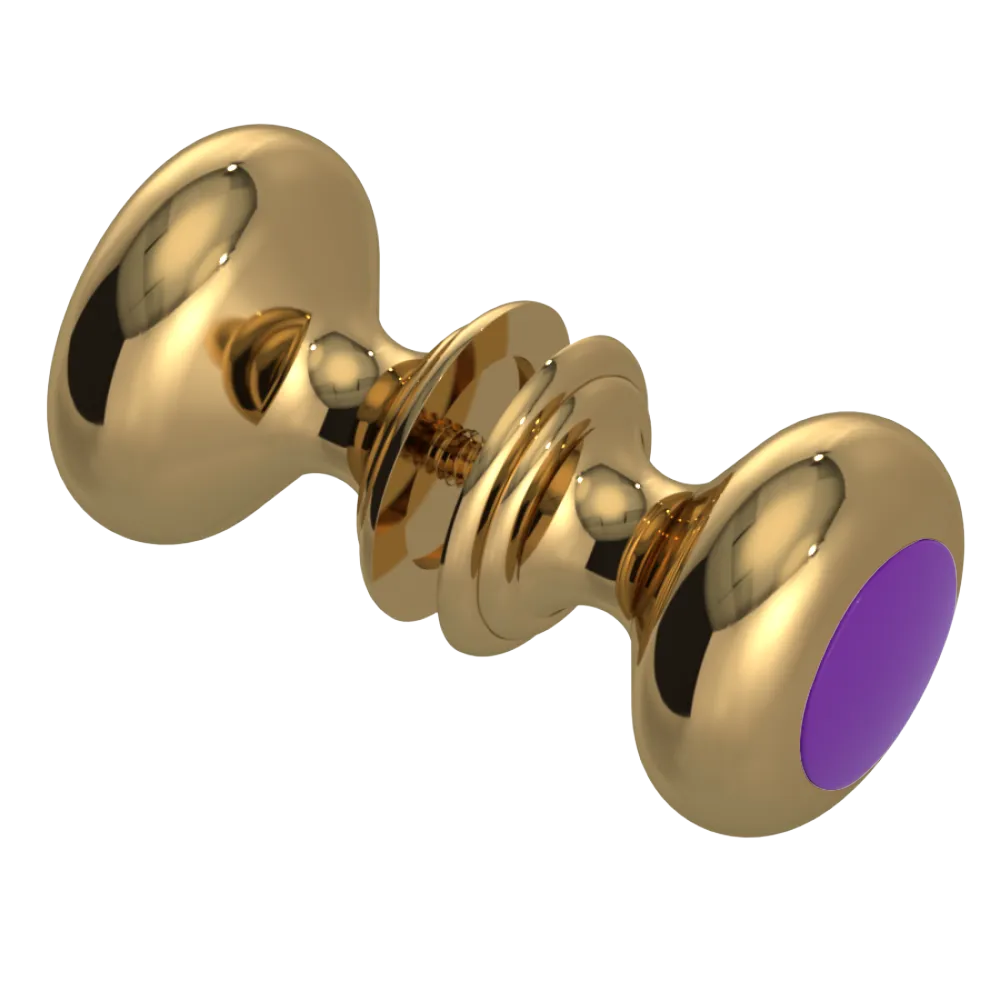 Rubinet Shower Door Knob (set) Gold