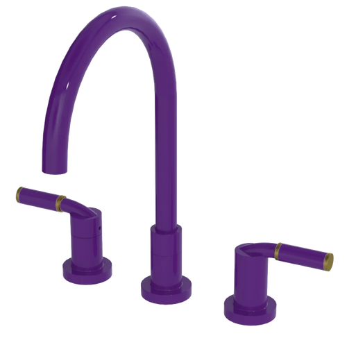 Rubinet Widespread Kitchen Set Purple Haze