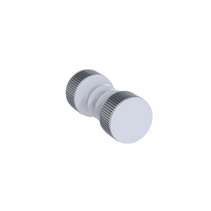 Rubinet Shower Door Knob (set) White